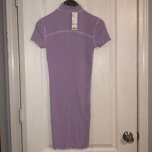 lavender tight fitted dress